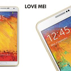 LOVE MEI Coque Bumper Aluminium Ultra Leger pour iPhone Samsung, Couleur: Champagne 6, Smartphone: