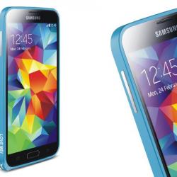 LOVE MEI Coque Bumper Aluminium Ultra Leger pour iPhone Samsung, Couleur: Bleu Blue 1, Smartphone: