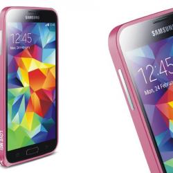 LOVE MEI Coque Bumper Aluminium Ultra Leger pour iPhone Samsung, Couleur: Fushia Dark Pink 3, Smart