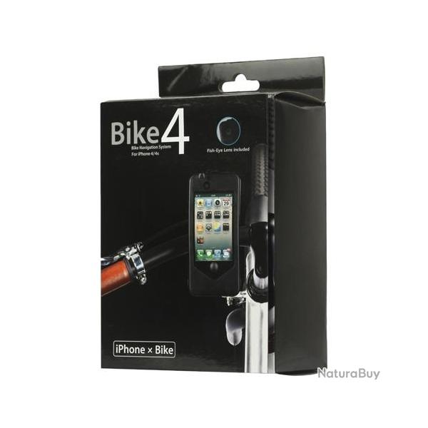 Coque Support Etanche Velo VTT Quad Scooter iPhone, Couleur: Noir, Modele: Apple iPhone 4 / 4S