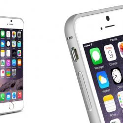 LOVE MEI Coque Bumper Aluminium Ultra Leger pour iPhone Samsung, Couleur: Argent Silver 7, Smartpho