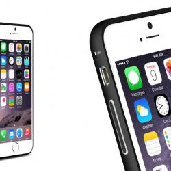 LOVE MEI Coque Bumper Aluminium Ultra Leger pour iPhone Samsung, Couleur: Noir Black 2, Smartphone: