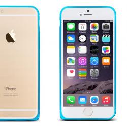 LOVE MEI Coque Bumper Aluminium Ultra Leger pour iPhone Samsung, Couleur: Bleu Blue 1, Smartphone: