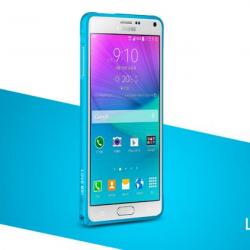 LOVE MEI Coque Bumper Aluminium Ultra Leger pour iPhone Samsung, Couleur: Bleu Blue 1, Smartphone: