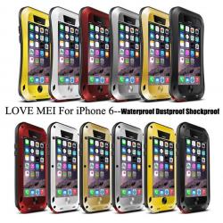 LOVE MEI POWERFUL Coque Anti Choc pour iPhone Samsung, Couleur: Blanc, Smartphone: Apple iPhone 6/6
