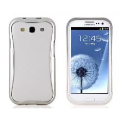 Triobump Coque Bumper pour Samsung Galaxy S3 i9300, Couleur: Argent, Modele: Triobump