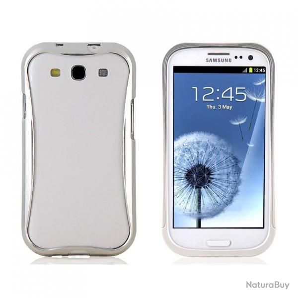 Triobump Coque Bumper pour Samsung Galaxy S3 i9300, Couleur: Argent, Modele: Triobump
