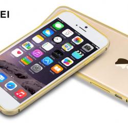 LOVE MEI Coque Bumper Aluminium Ultra Leger pour iPhone Samsung, Couleur: Champagne 6, Smartphone:
