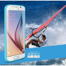 LOVE MEI Coque Bumper Aluminium Ultra Leger pour iPhone Samsung, Couleur: Bleu Blue 1, Smartphone: