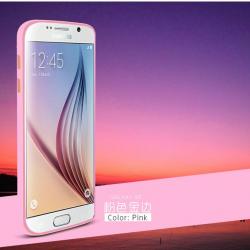 LOVE MEI Coque Bumper Aluminium Ultra Leger pour iPhone Samsung, Couleur: Rose Pink, Smartphone: Ga