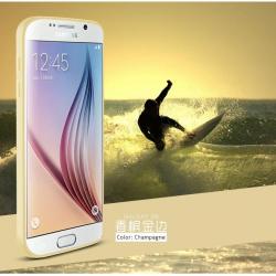 LOVE MEI Coque Bumper Aluminium Ultra Leger pour iPhone Samsung, Couleur: Champagne 6, Smartphone: