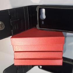 Coque Etui Cuir pour Samsung HTC iPod iPhone, Smartphone: HTC Desire HD