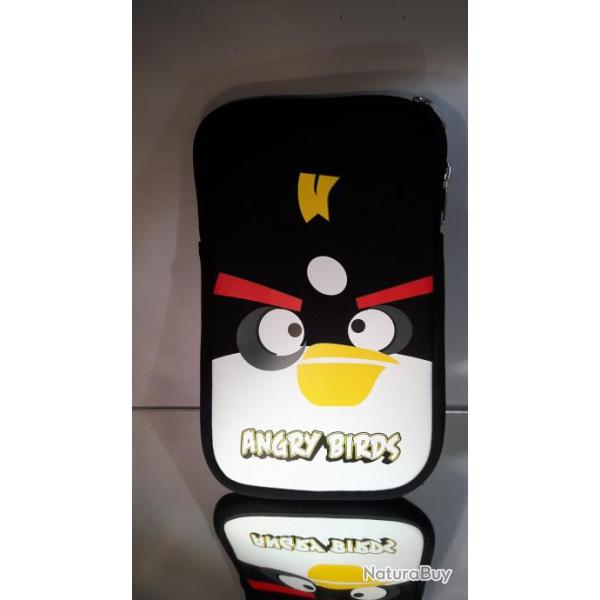 Angry Birds Housse Etui Neoprene Anti Choc Etanche, Couleur: Noir