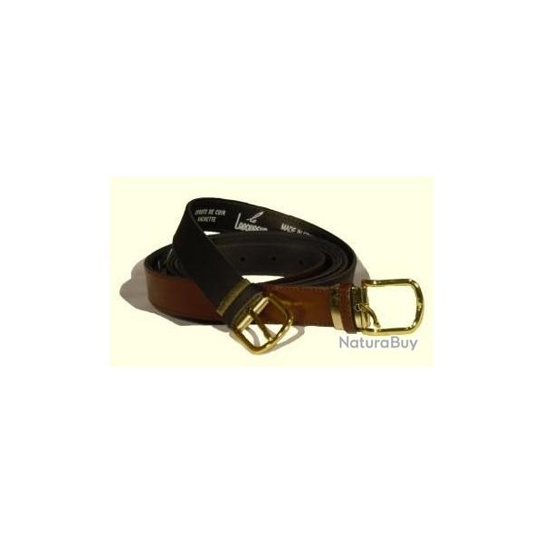 Ceinture crote de cuir Noir