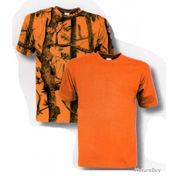 Tee shirt de chasse fluo Orange
