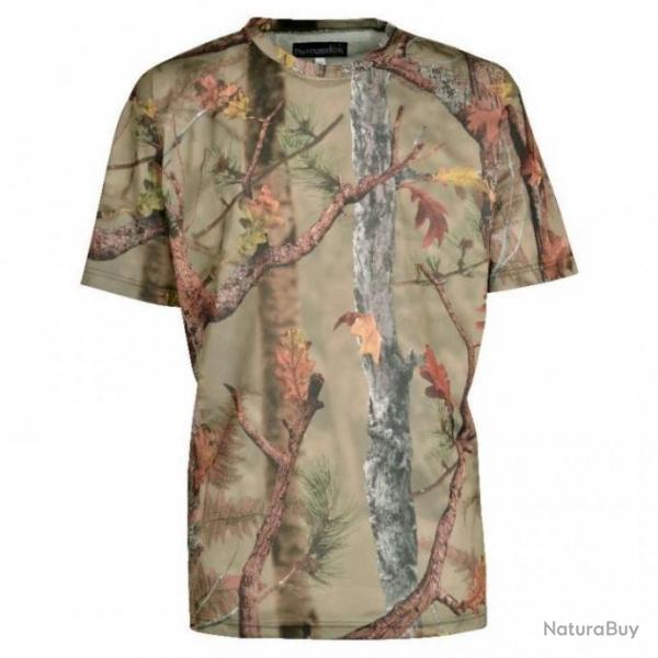 Tee shirt de chasse Percussion Palombe GhostCamo Forest  manches courtes