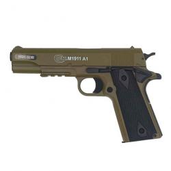 Réplique airsoft Colt M1911-A1 HPA spring Cybergun - Métal TAN