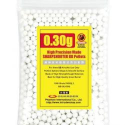 1000 billes airsoft Guarder 0.30gr blanches