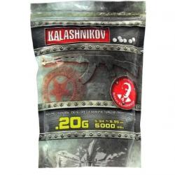 5000 billes airsoft Kalashnikov 0.20 gr