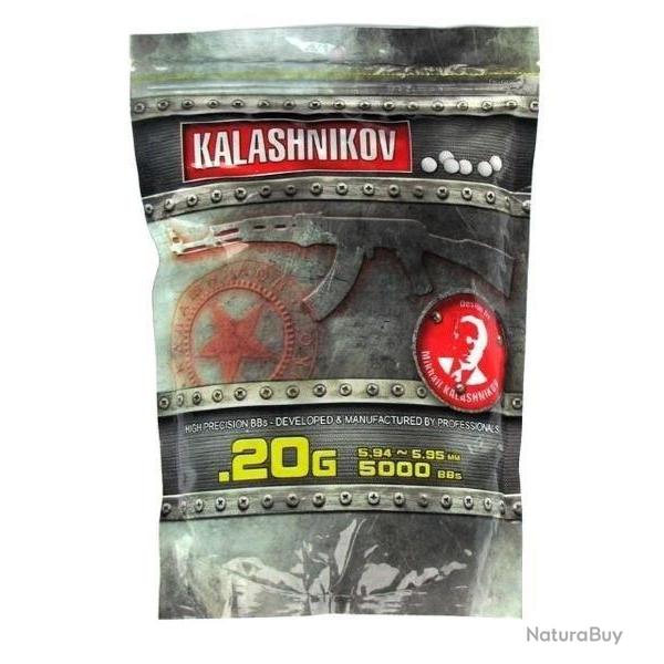 5000 billes airsoft Kalashnikov 0.20 gr