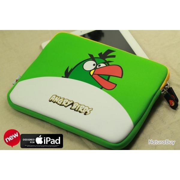 ANGRY BIRDS Housse Sacoche iPad & Tablette 10", Couleur: Vert