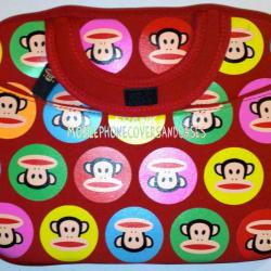 PAUL FRANK Housse Sacoche Poignee Neoprene iPad Tablette 10", Couleur: Rouge Red 2