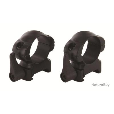 Colliers De Montage Pour Lunette Sur Rail Weaver/Picatinny - Diamètre Tube 25,4 Mm, Hauteur 14 Mm - Lot De 2, En Aluminium Aéronautique