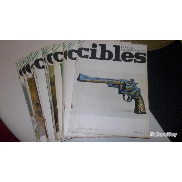 Lot de 15 revues cibles de 1972 a 1975 collector