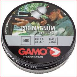 500 PLOMBS PRO MAGNUM TETE POINTUE CAL. 4,5 MM
