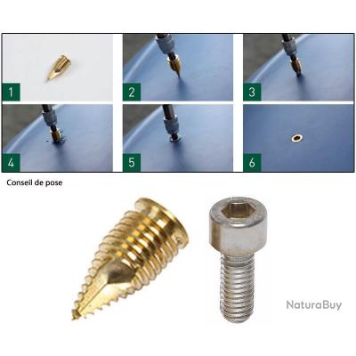 INSERT LAITON PIKE'N BASS ETANCHE AUTO PERCANT - PACK M8 Avec vis 4