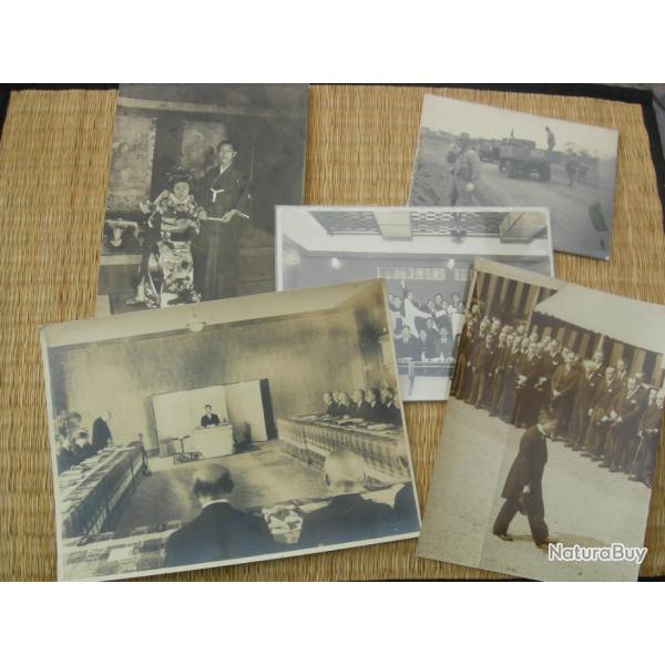 Lot de 5 photos Japonaises WW2 .