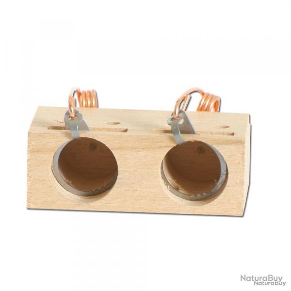 Souricire en bois 2 trous