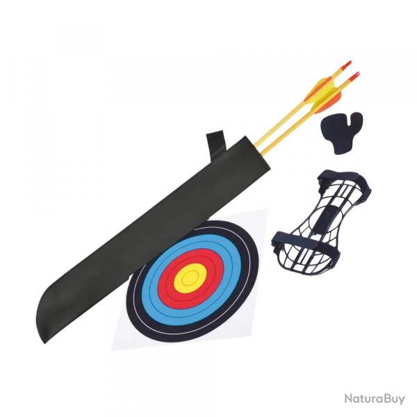 Set Archerie Junior 12lbs 112cm avec carquois protge bras cible