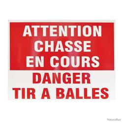 Panneau Chasse en Cours Tir à Balles 60x40