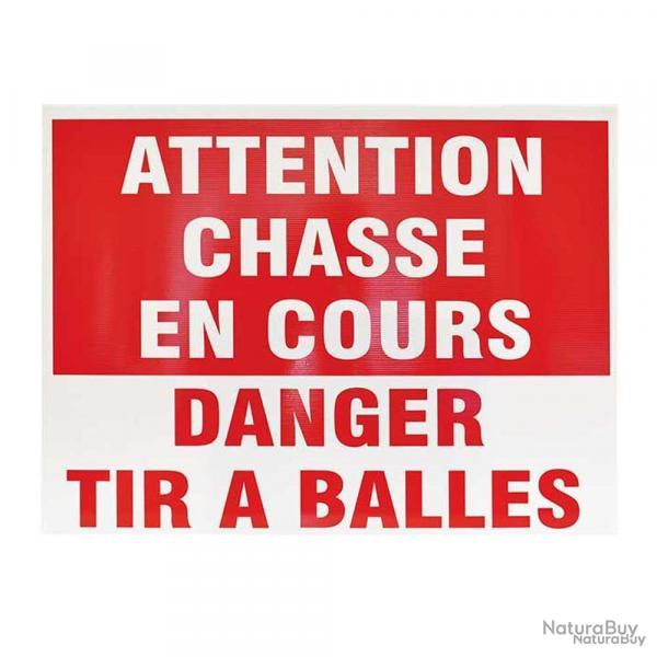 Panneau Chasse en Cours Tir  Balles 60x40