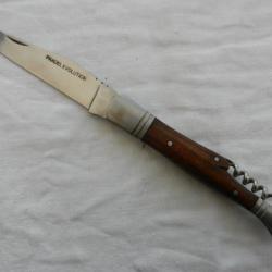 couteau de poche Pradel Evolution avec tire bouchon manche bois palissandre
