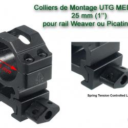 Anneaux de montage UTG Medium  - 25 mm pour rail de 21 mm