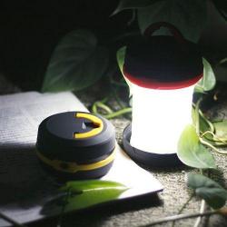 NOUVEAU !!! Led Lampe / Lanterne de Camping Repliable 2 en 1 de Poche à Piles