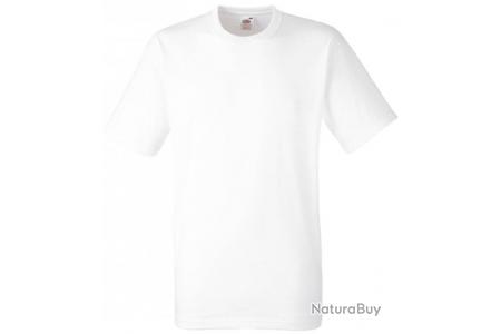 Tee shirt blanc Fruit Of The Loom Taille XL Tee shirts Outdoor