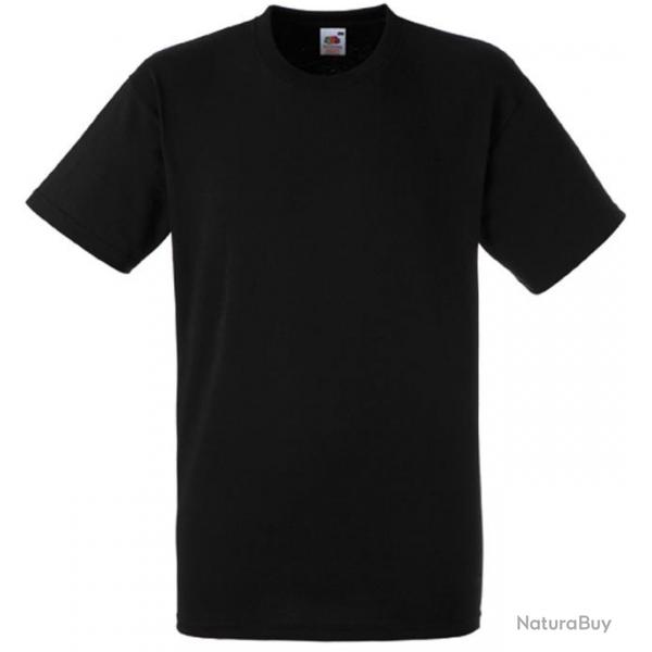 Tee-shirt noir Fruit Of The Loom - Taille S