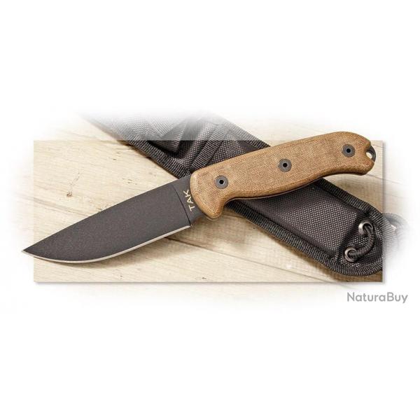 Couteau Ontario TAK-1 Survival Lame Acier 1095 Manche Micarta Etui Cordura Made In USA ON8671