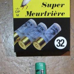 Boite de 10 cartouches Super Meurtriere, cal 16/70 bourre jupe, 32 grammes, Numero 4