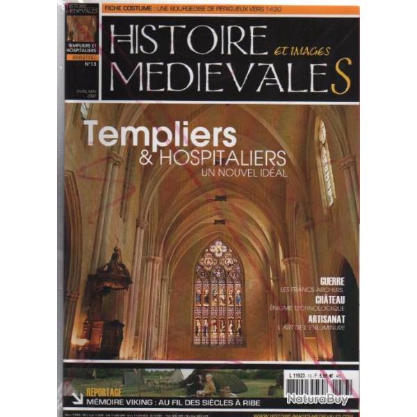 histoire et images mdivales n13 , histoire , patrimoine reconstitution ,templiers et hospitaliers