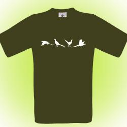 Tee-shirt kaki, vert ou marron Faisans en ligne