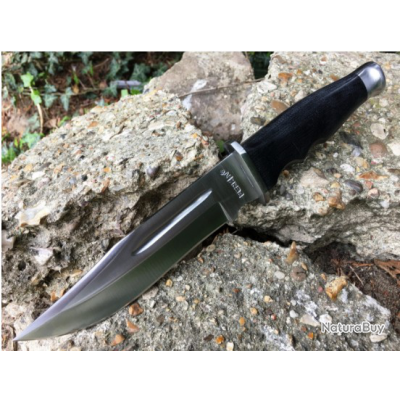 Couteau de survie -  Couteau de chasse à lame fixe (2)