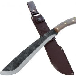 Couteau Machette Condor Jungolo Acier Carbone 1075 Manche Noyer Etui Cuir El Salvador CTK3915133