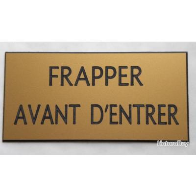 pancarte-frapper-avant-d-entrer-format-75-x-150-mm-fond-or