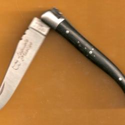 LAGUIOLE Ébene 11cm Gravure Prénom GRATUITE sur LAME Couteau