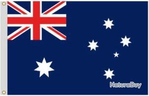 1 Guirlande De 25 Fanions Avec Drapeau Australien, 10 Ballons