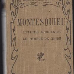 montesquieu , lettres persanes et le temple de gnide